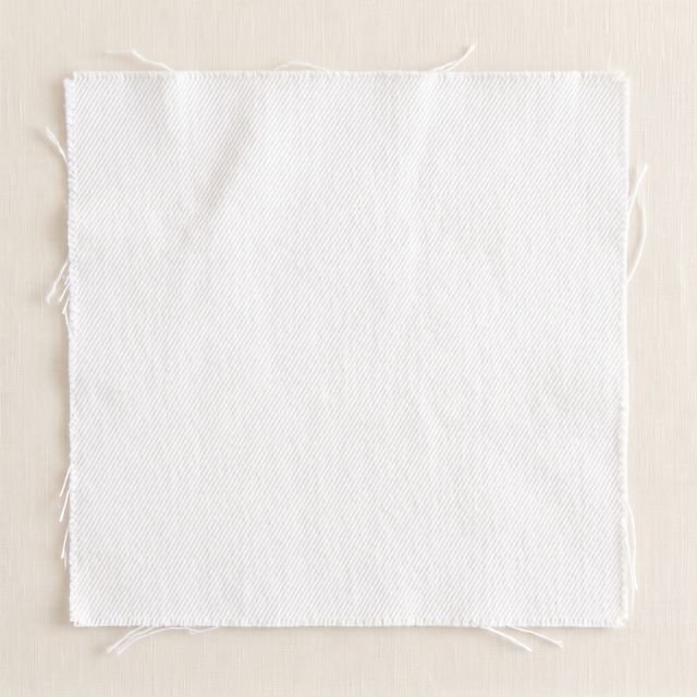 Crisp white denim wash