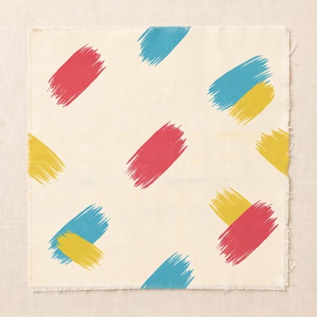 Brushstroke print in this season's palette