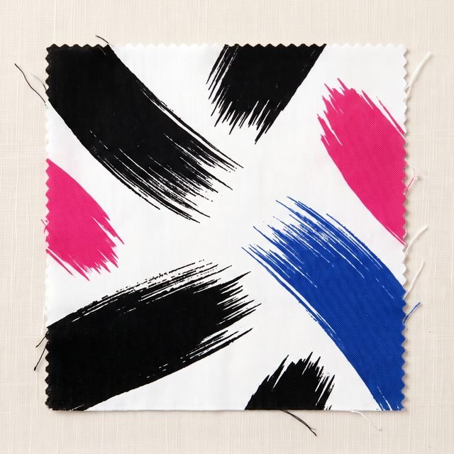 Brushstroke print in this season's palette
