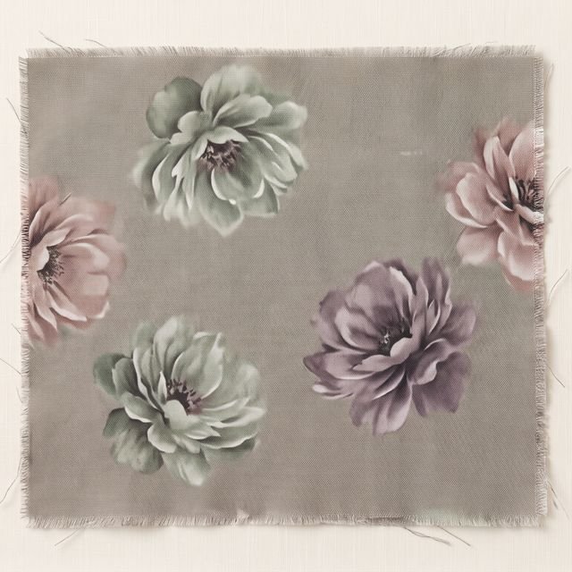Watercolor floral print in this season's palette