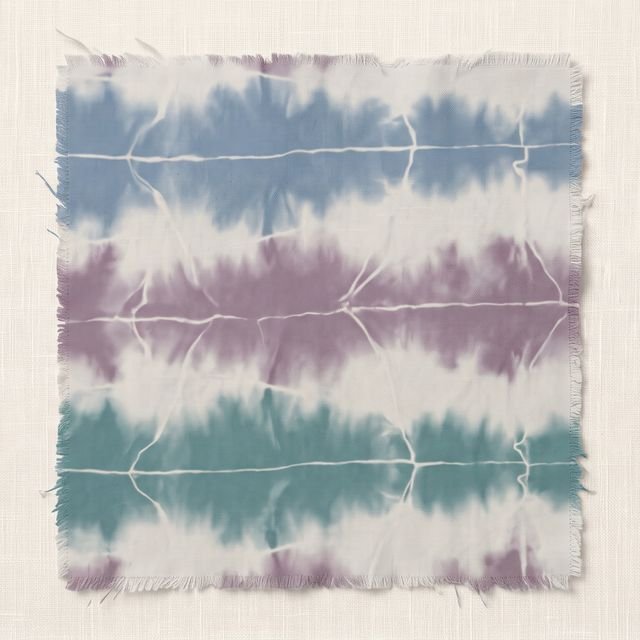 Shibori print in this season's palette